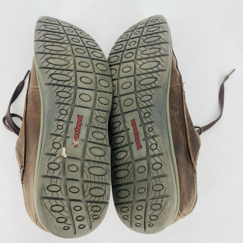 Patagonia Men's Brown Espresso Leather Chukka Lace Up Shoes Size 13